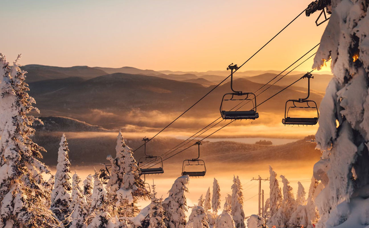 Vue d'un téléphérique